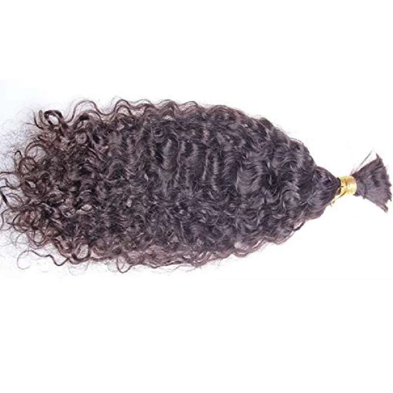 Water Wave Human Hair Bulk For Braiding Brazilian Hair Weave Bundles Bulk Natural Color Remy Human Hair Extension Bulk No Wefts
