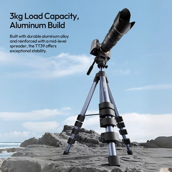 Ulanzi TT39 Video Tripod for Smartphone Camera Video Light Livestream Vlog Shot with Phone Clamp Horizontal Vertical Photography