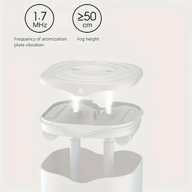 1 Mute 2000ML Large Capacity USB Humidifier With Fog Volume, Single/double Spray Air Purification Desktop Aromatherapy Seve 4