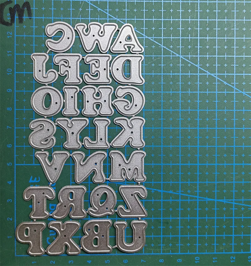 편지 금속 절단 다이 스텐실 템플릿 다이 컷 스크랩북 엠보싱 다이 아트 장식 공예 칼 금형