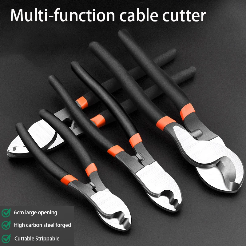 

Cable Scissors Cord Cutters Pliers Professional Scissors Industrial Grade Wire Cutter Electrician Multifunction Hand Tools