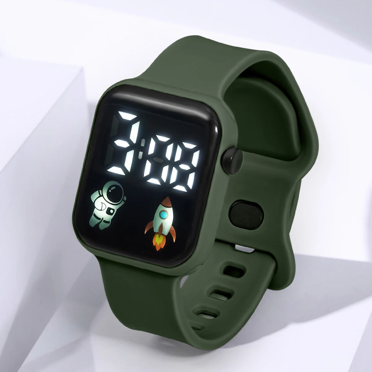 New Student Smart Watch Men's and Women's Astronaut Rocket Touch Screen Sports Electronic Watch Children's Festival Gift 2