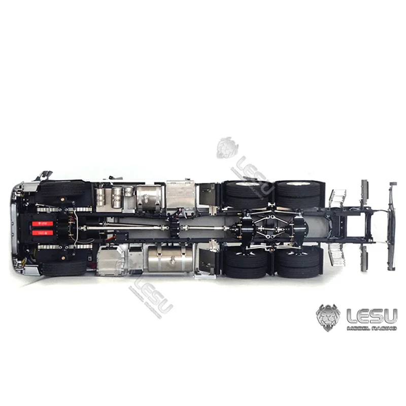 LESU 1/14 Scale FH16 Full Metal Chassis 6*6 for RC Dumper Tipper Timber Truck Model Motor Light With Bucket Toy TH20321 6