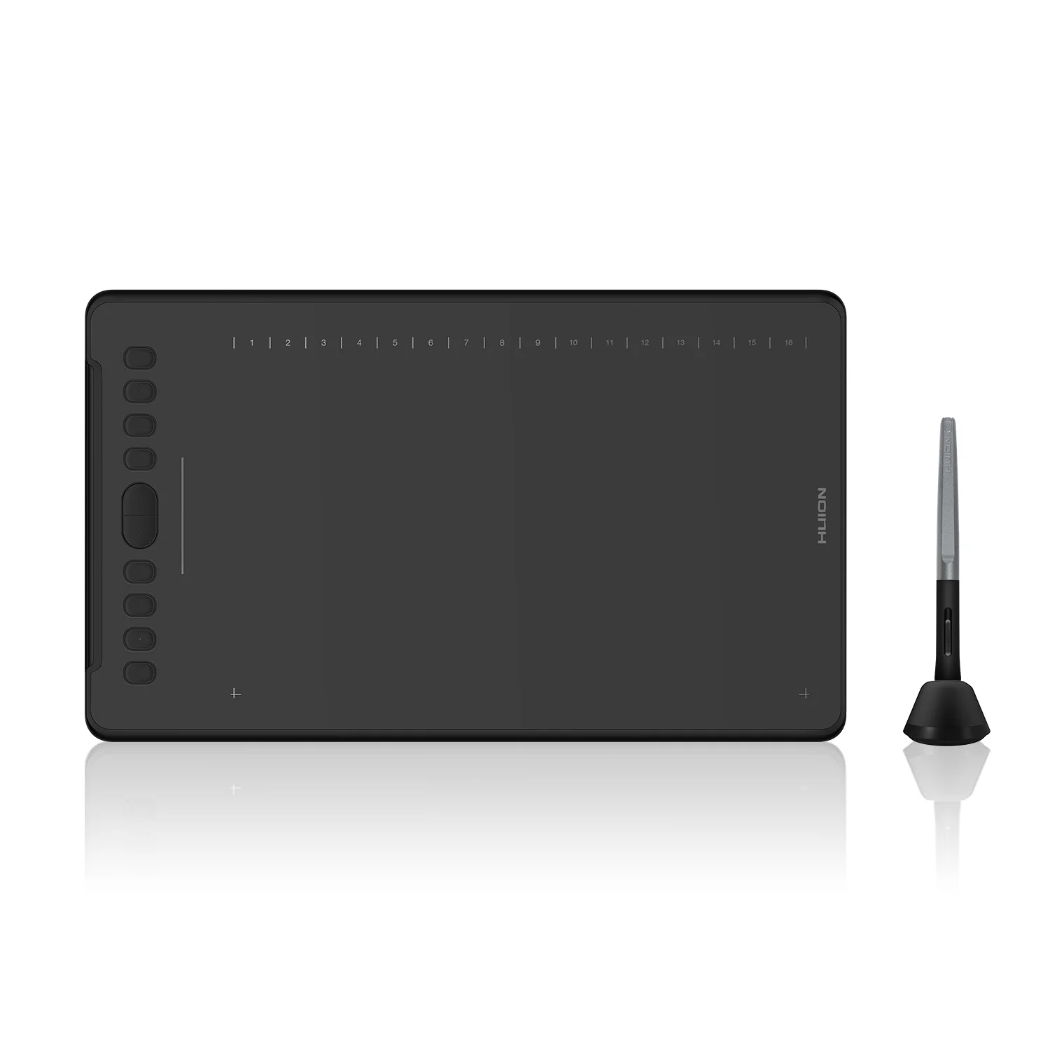 Huion H1161 Drawing Tablet 11x6 Inch Graphics Tablets for Artist Animation Design Painting with Touch Strip 26 Press Keys