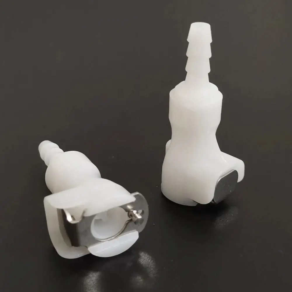 Plastic Hose Barb Quick Shut Off Coupling Connector