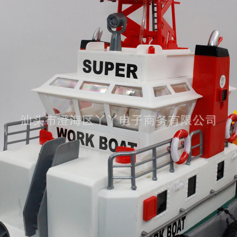 Hot Sale New 2.4g Rc Ship Rescue Simulation Fire Rescue Water Spray Remote Control Speedboat Model Boat For Kid Outdoor Toy Gift 3