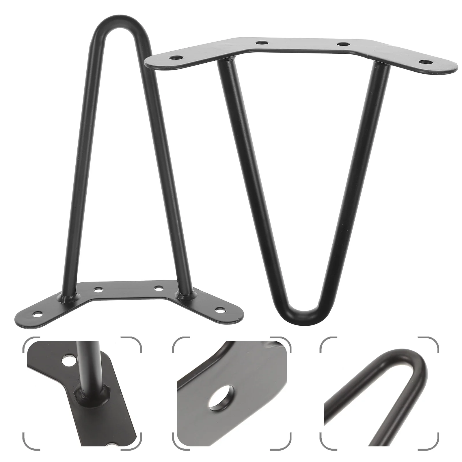 

20/25cm Metal Coffee Table Leg Hairpin Leg DIY Support Furniture Legs Bench Dining Desk Leg End Accessories