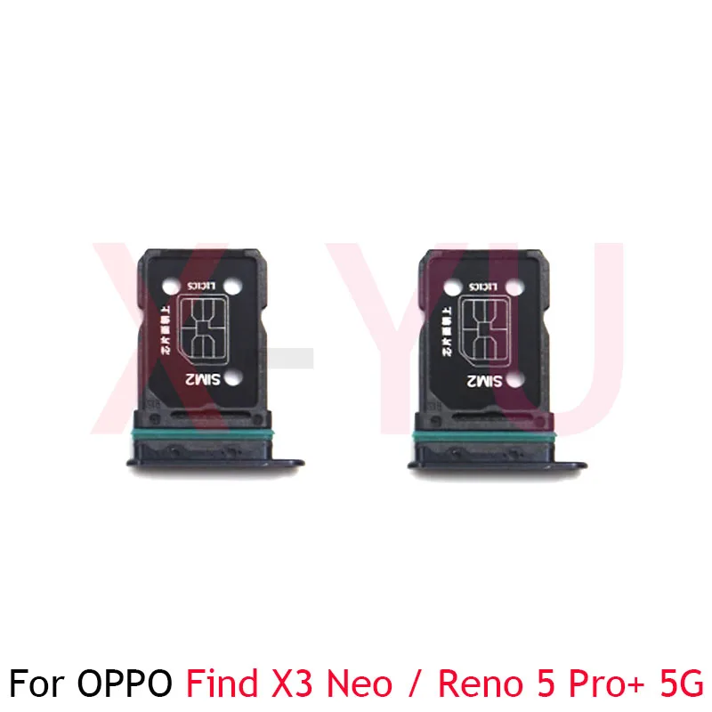 Per Oppo Find X3 Neo Reno5 Pro Plus 5G Sim Card Slot Vassoio Supporto Sim Card Reader Socket Parte Di Ricambio