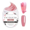 Makartt Solid Builder Nail Gel,15ML 4 in 1 Nail Extension Gel UV Glue for Acrylic Nails 3D Soft Gel Nails Rhinestones Gel 1
