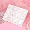 12 Pairs Crystal Medical Earrings Piercing Kits Tools Ear Stud Surgical Steel Stopper for Body Ear Piercing Gun Jewelry Fashion 4