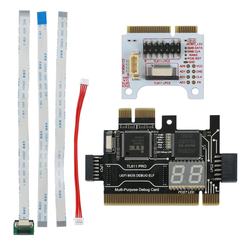 PCI Tester Diagnostic Card For PC Laptop Power On Self Lyzer Checker Test Card 