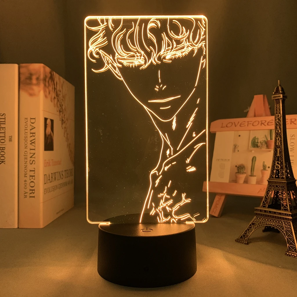 Anime 3d Lamp Dear Door Cain for Bedroom Decoration Nightlight Brithday Gift Manga Room Desk Led Light Cain Dear Door battery night light