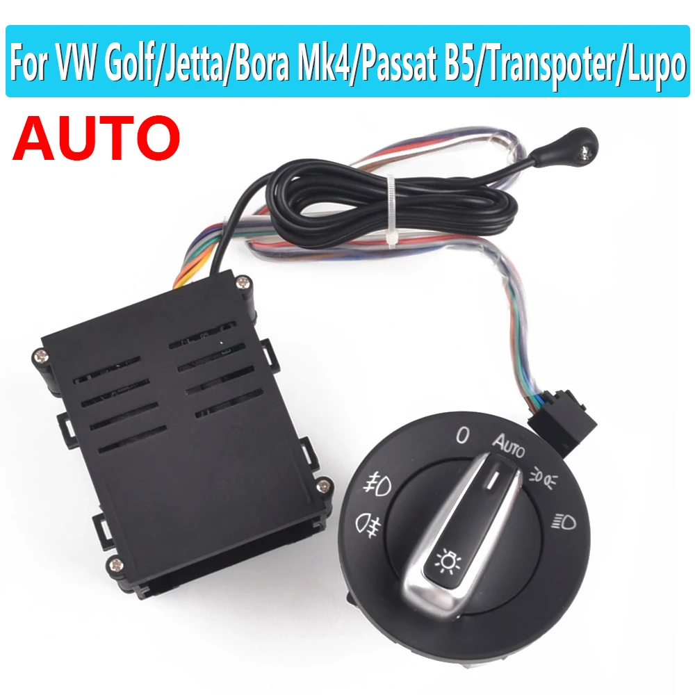 Per Vw Transporter Multivan Caravelle Auto Faro Auto Chrome Light Switch Auto Lampada Sensore Luce 3Bd941531A 1C0941531A
