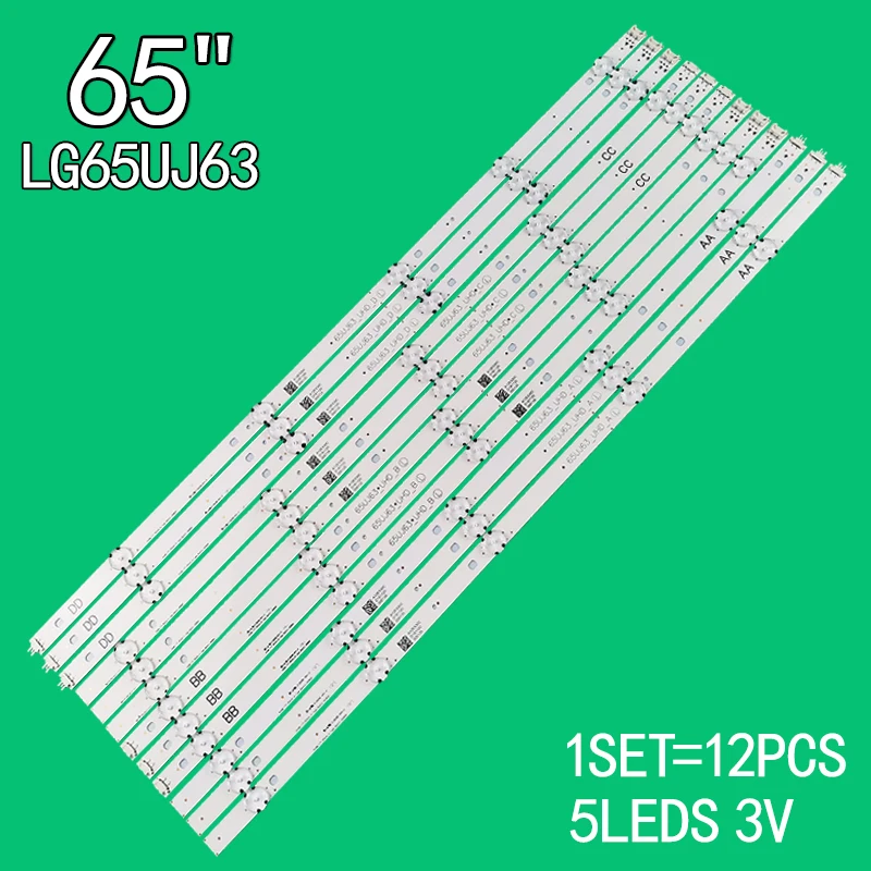 for LG 65-inch LCD TV Innotek 17Y 65inch_ABCD NC650DGE-AAFX 65UJ630A 65UJ630T 65UJ630Y 65UK6100PLB 65UJ6100 backlight strip