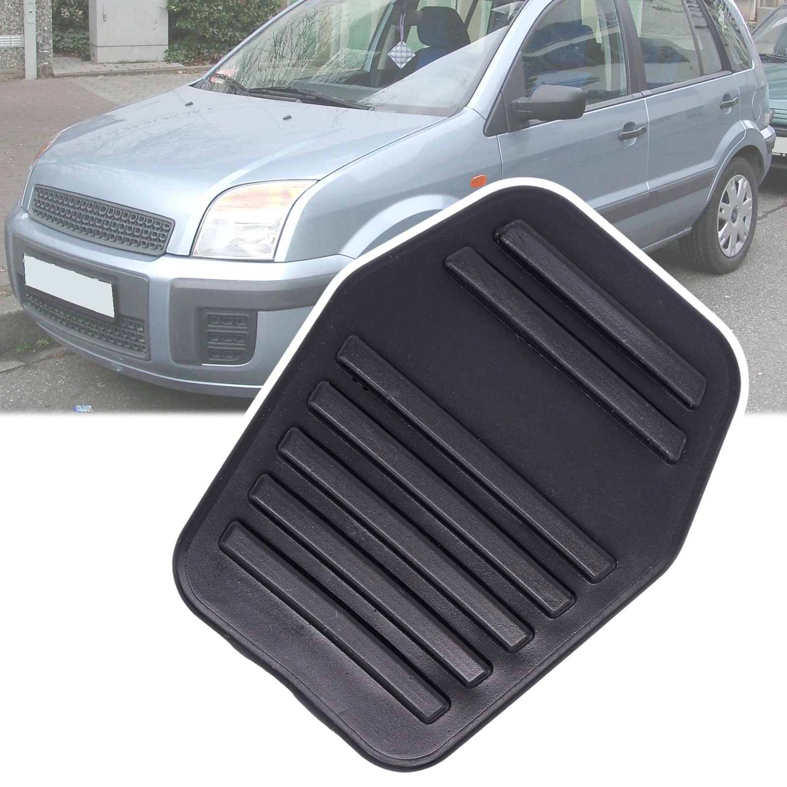 Pedal Cover Car Brake Clutch Foot Rubber Pad for Ford Fusion JU Europe Model 2001-2012