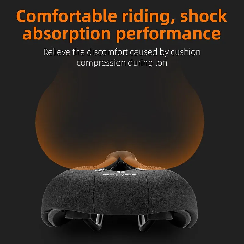 WEST BIKING Ergonomic Bike Saddle Men Women Hollow Breathable Cycling Cushion Comfortable Memory Foam MTB Road BMX Bicycle Seat
