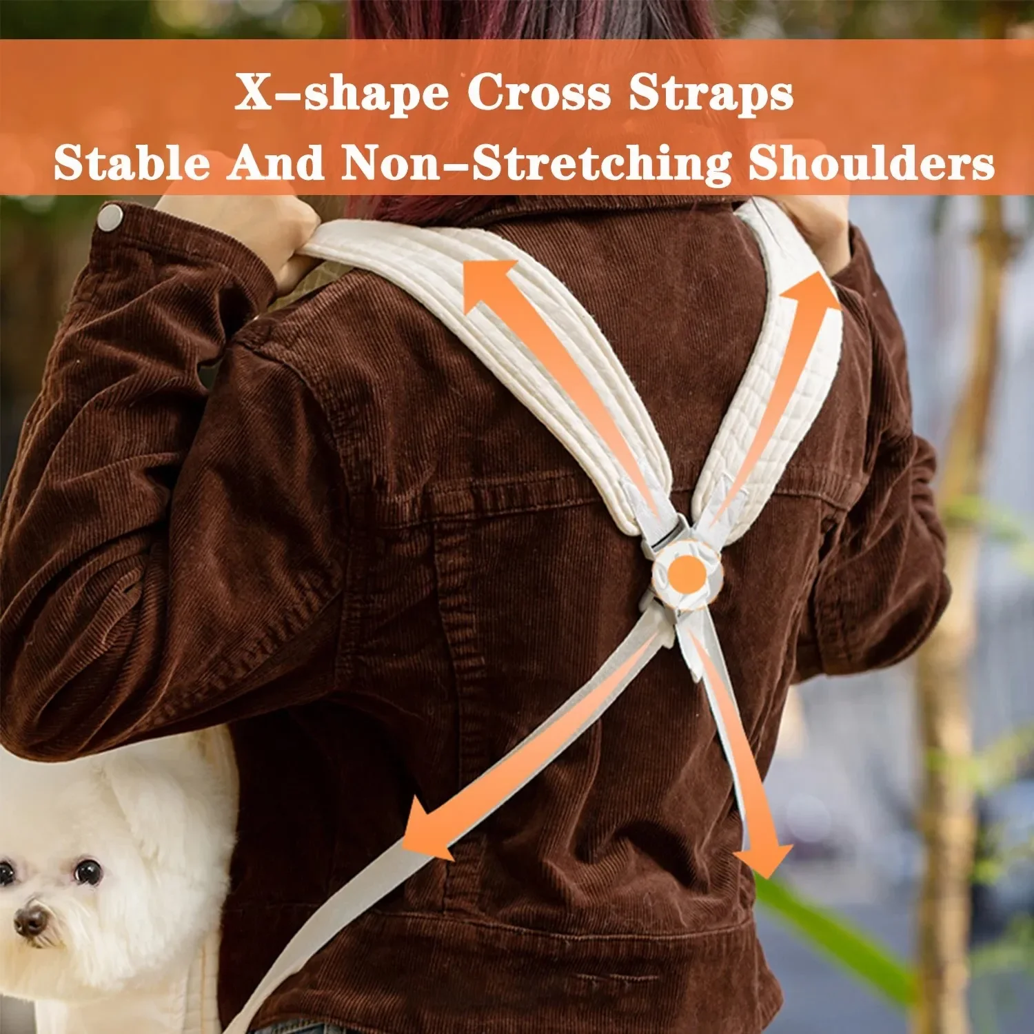 1PC Large Capacity Portable Pet Carrier Backpack Comfortable Cotton Pet Travel Bag with Secure Snap Closure for Puppy and Cat