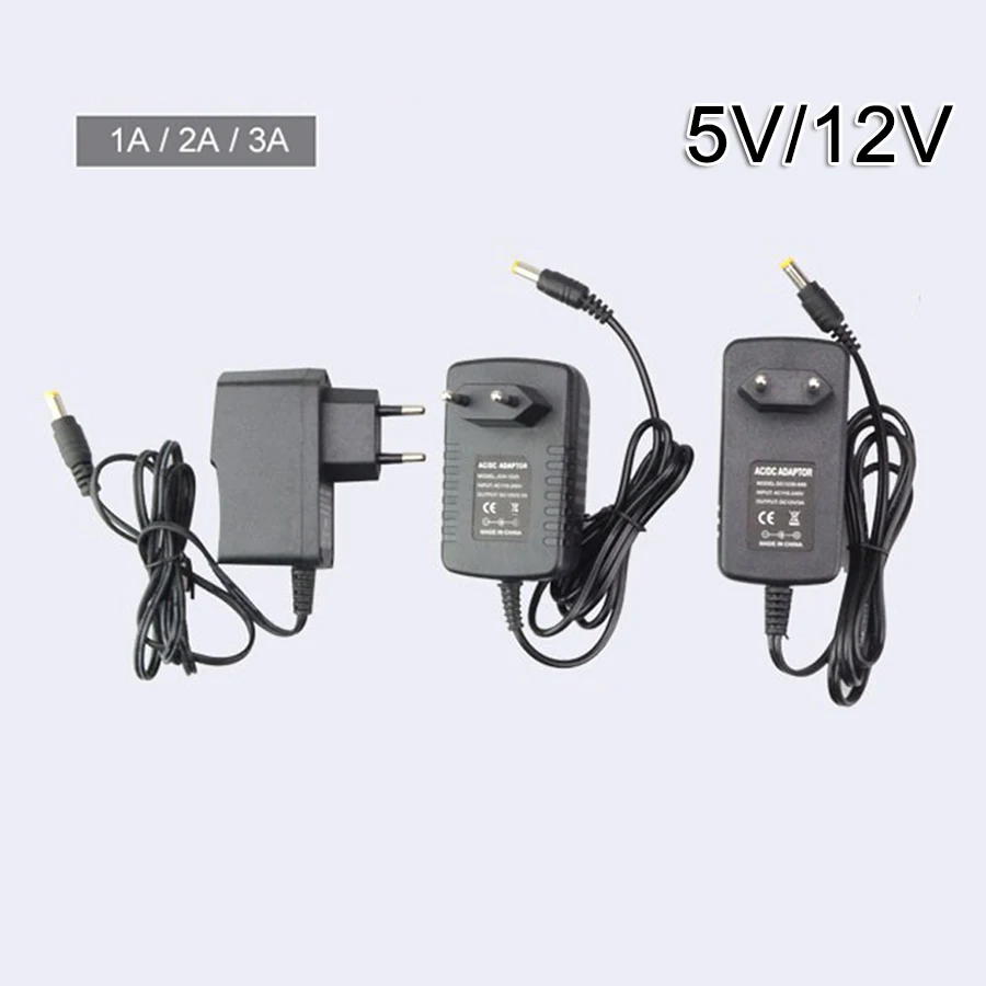 Universal 12V Power Supply Transformer and Charger Adapter for LED Light Strips