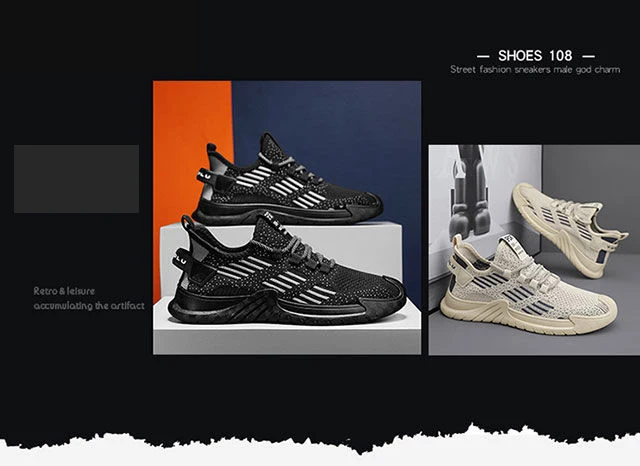 Description Picture 4 of itemOulylan Men Casual Sport Shoes Light Sneakers Outdoor  Classical Breathable Mesh Running Shoes Athletic  Tennis Shoes