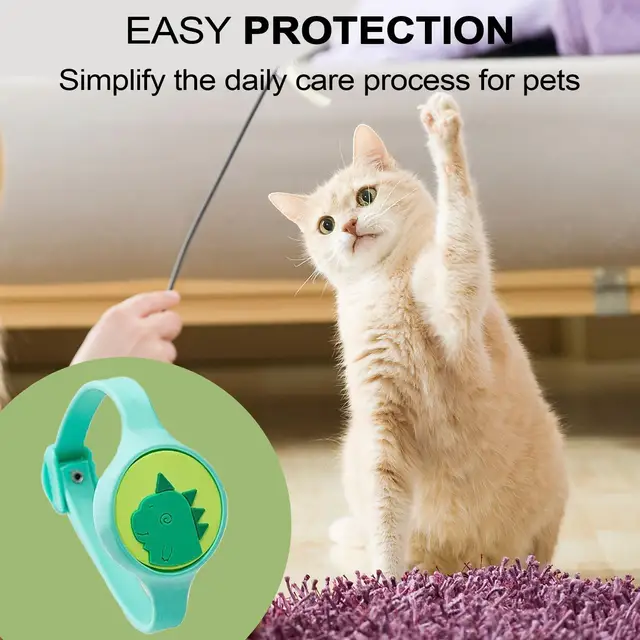 Cat Fleas Collars Breathable Tick Control Control Cat Collars Long-Lasting Protection Pet Accessory For Small Medium Large 2