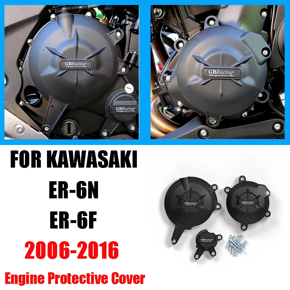 GB Racing engine cover protective case for KAWASAKI ER6N ER-6N 2006-ER6F ER-6F 2006-motorcycles