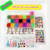 Box Packed! Rubber Bands Weaving Set DIY Toys Loom Craft Kid Bracelet Braid Silicone Elastic Weave Bands Gifts for Girls 4