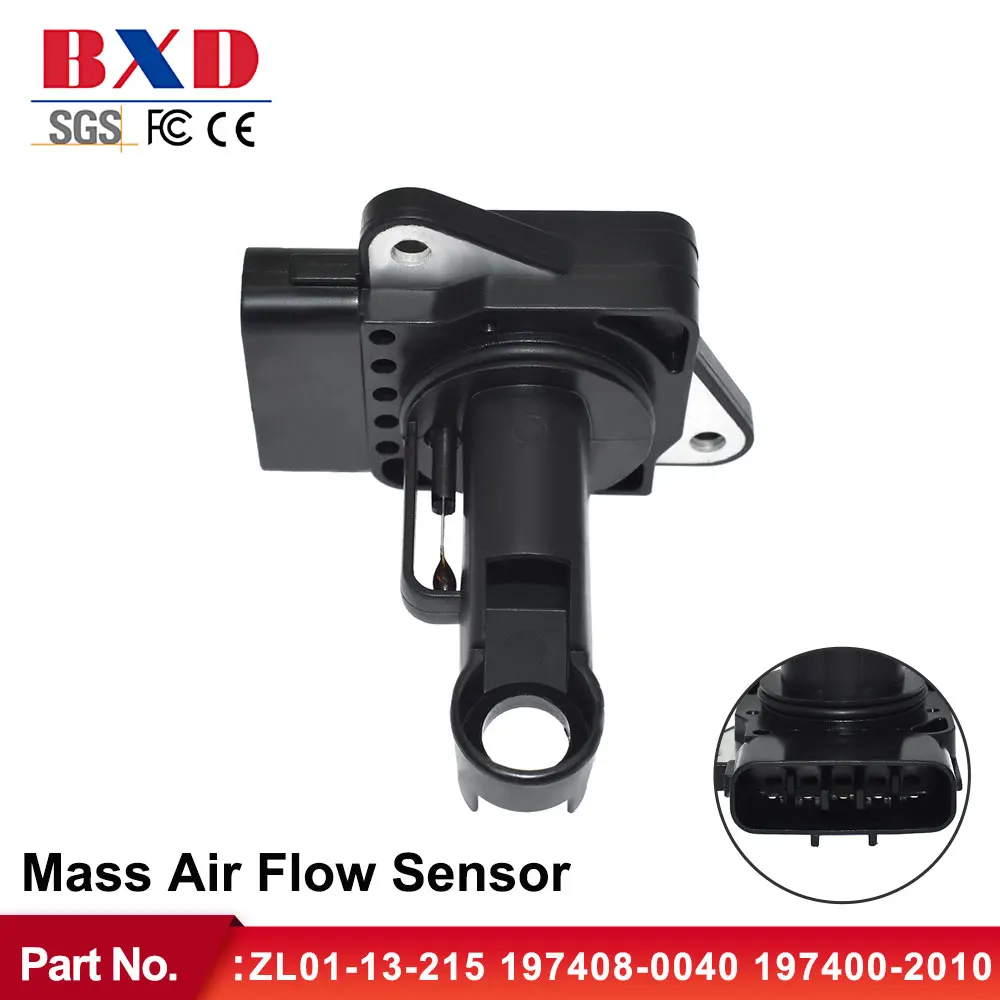 MAF Mass Air Flow Sensor ZL0113215 1974080040 1974002010 For Mazda 3 5 6 MX5 Protege RX8