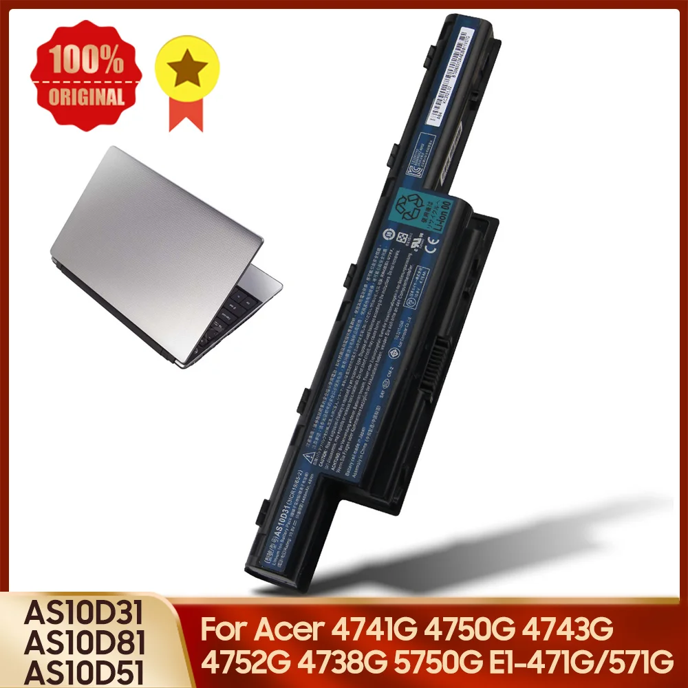

Новый Сменный аккумулятор AS10D31 AS10D81 AS10D51 для acer 4741G 4750G 4743G NV79 NV53 Aspire 5741G 4752G 4738G 5750G