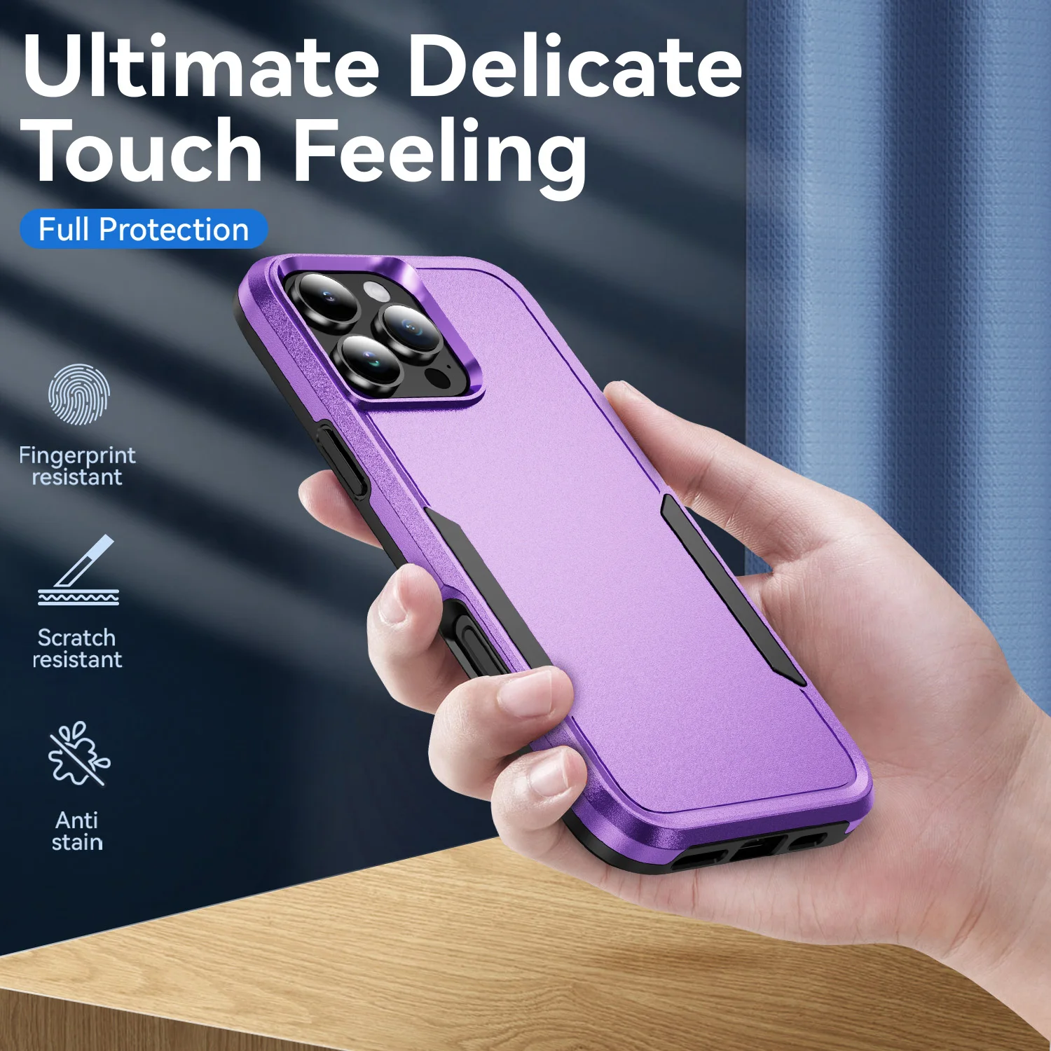 Enhanced Dual-Layer Military Grade Shockproof Phone Case