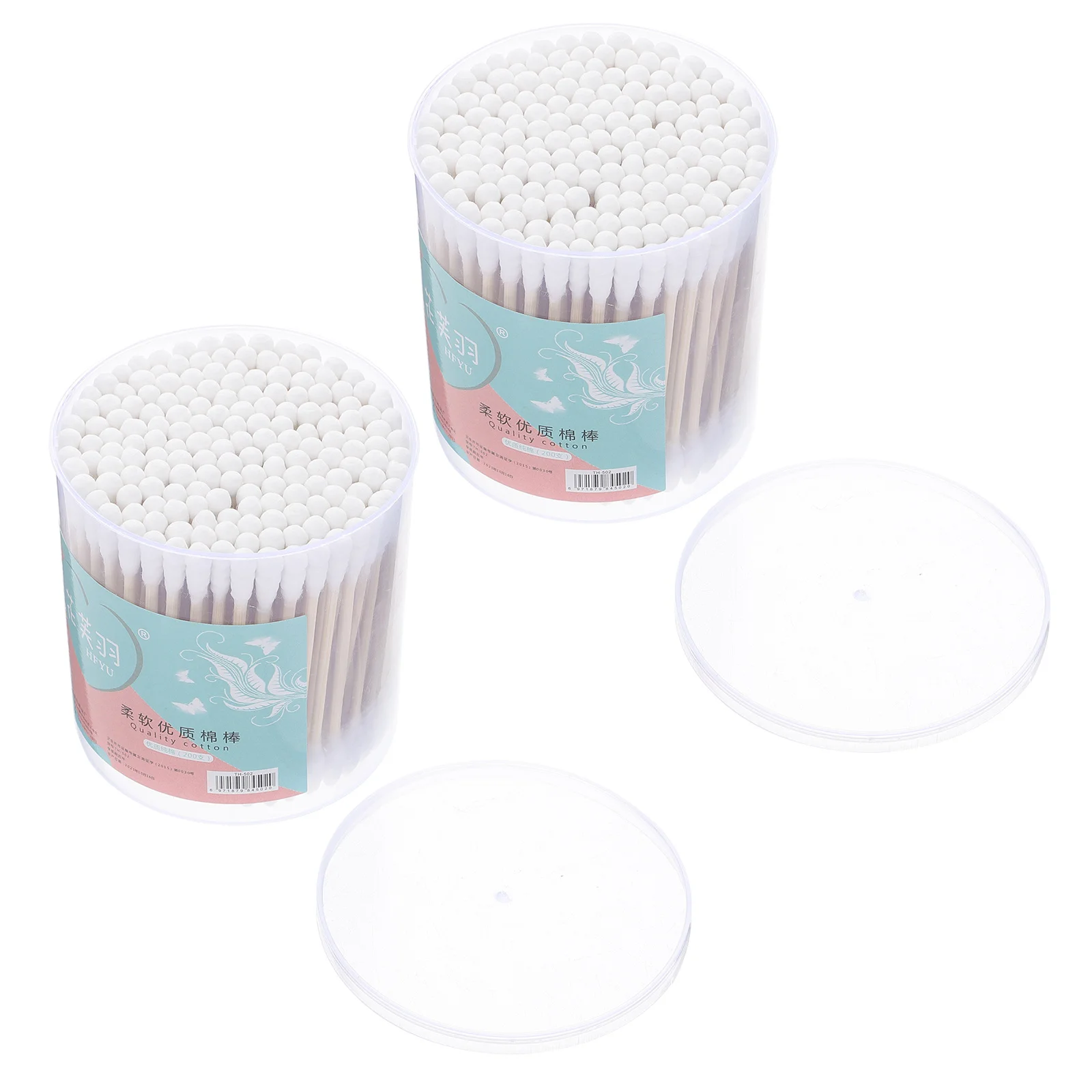 2 Boxes of 400Pcs Double Spiral Tips Cotton Swabs With Strong Paper Sticks Cleaning Swab Sticks White (200Pcs in 1 Box) 3