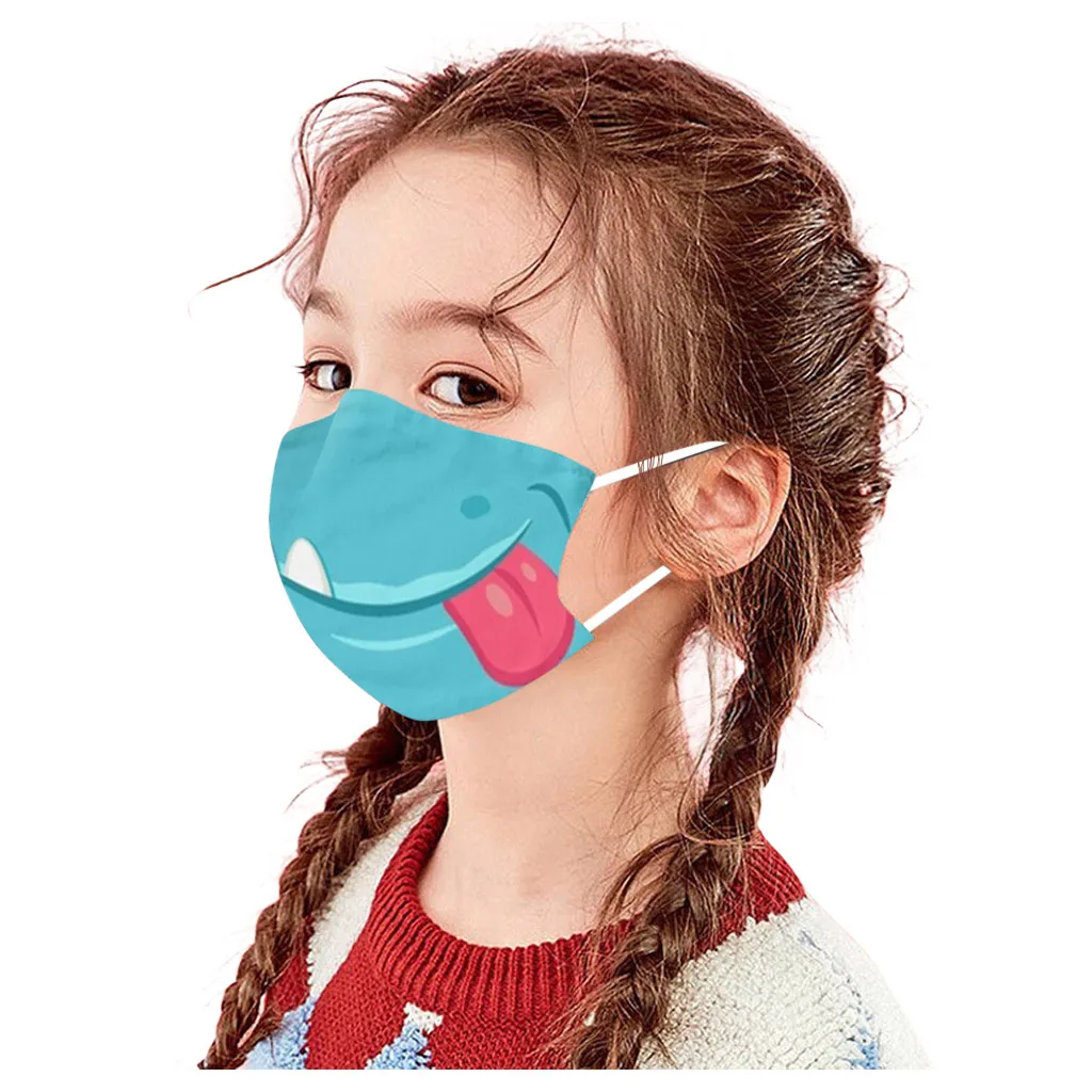 Kids Children Outdoor Cotton Mouth Washable Reusable Face Filter Dust-Proof Face Protective Mask 1PC