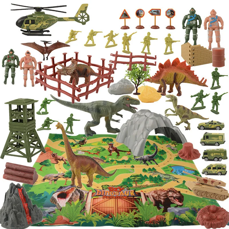 Toys for Kids Dinosaur Figures Dinosaur Toys with Activity Play Educational Children’s Day Birthday Gifts for Boys Girls