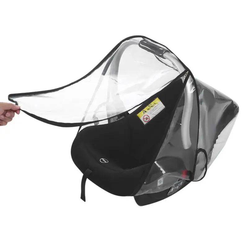 

Weather Shield Stroller Cover Rain Cover For Car Seat For Newborns Infant Toddlers Black