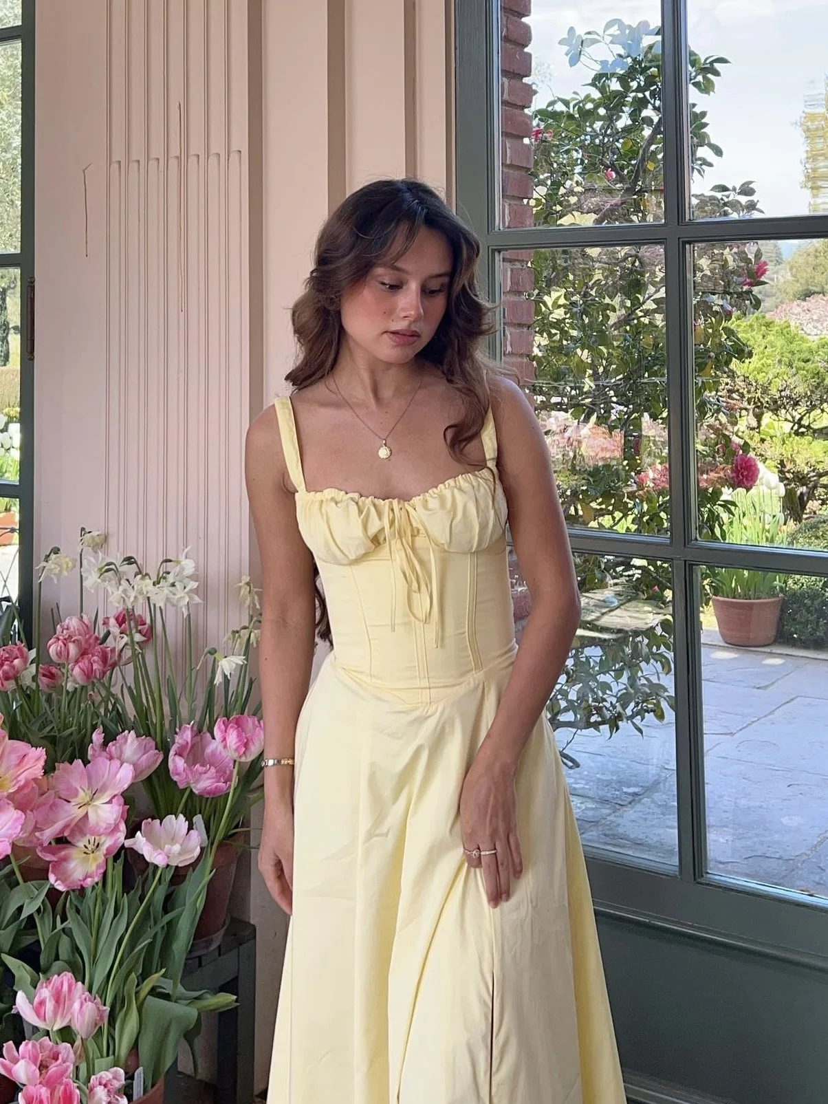 French Vintage Strap Birthday Party Dress High Split Lace-up Summer Off Shoulder A-line Sleeveless Prom Robe Solid Vestido Mujer