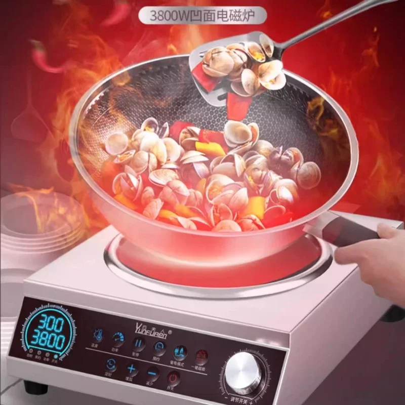 Commercial induction cooker Household concave high power 3500w new 5000 cooking electric frying pan induction cooker