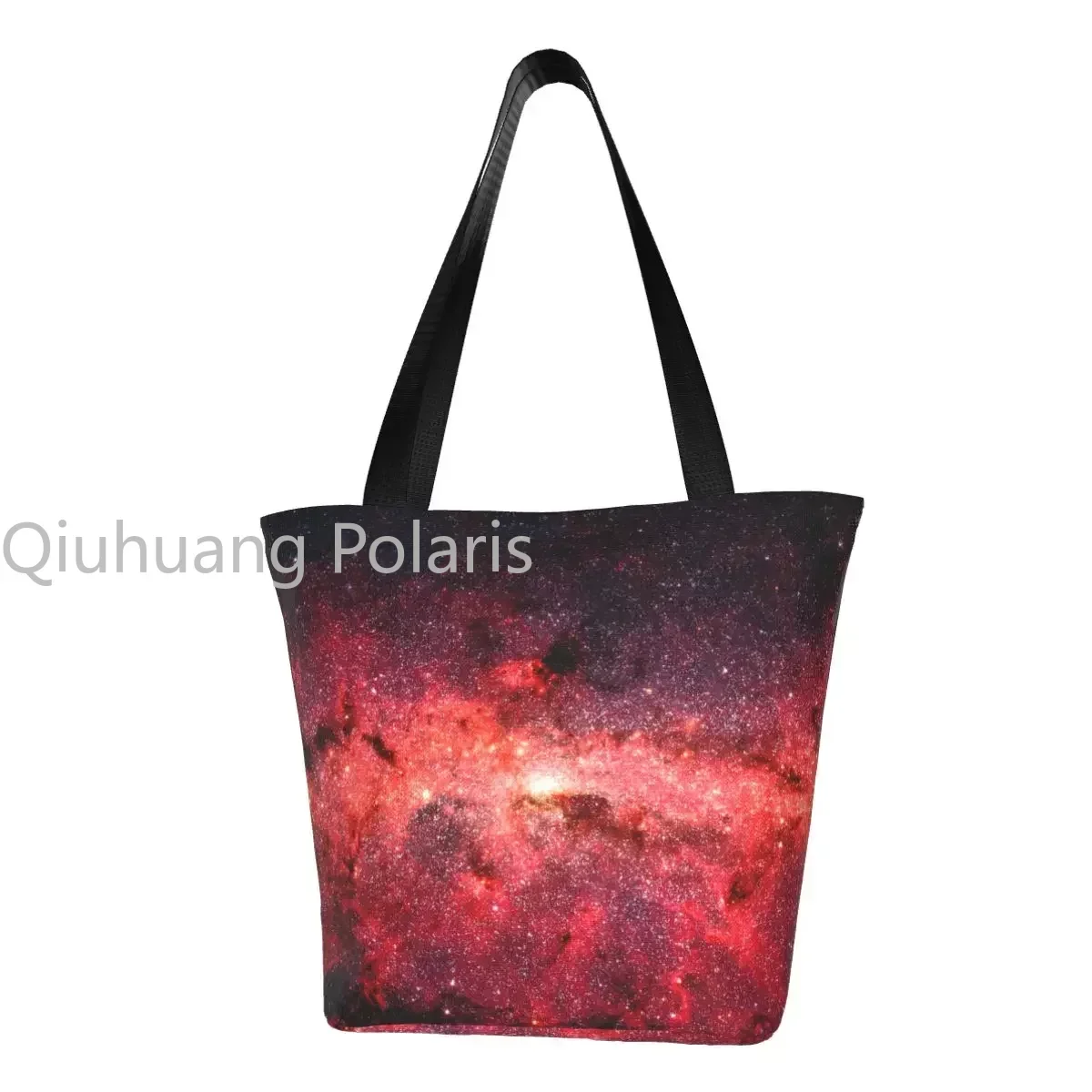 

Space Print Shopper Bag Milky Way Galaxy Work Handbags Women Print Shopping Bags Funny Polyester Tote Bag