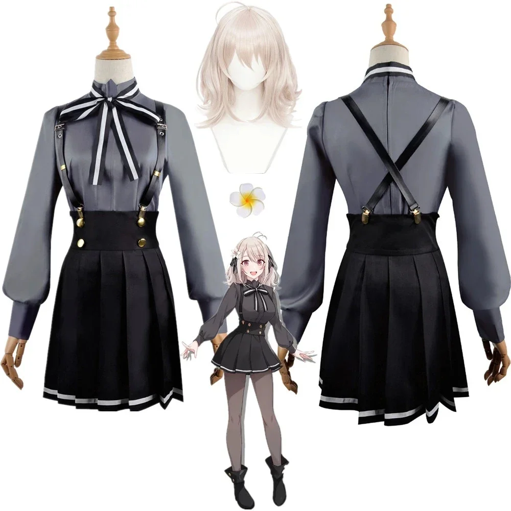 

Anime Spy Classroom Monika Cosplay Costume Dresses Wig Carnival Halloween ComiCon Uniform For Women Adult Party COS Suits