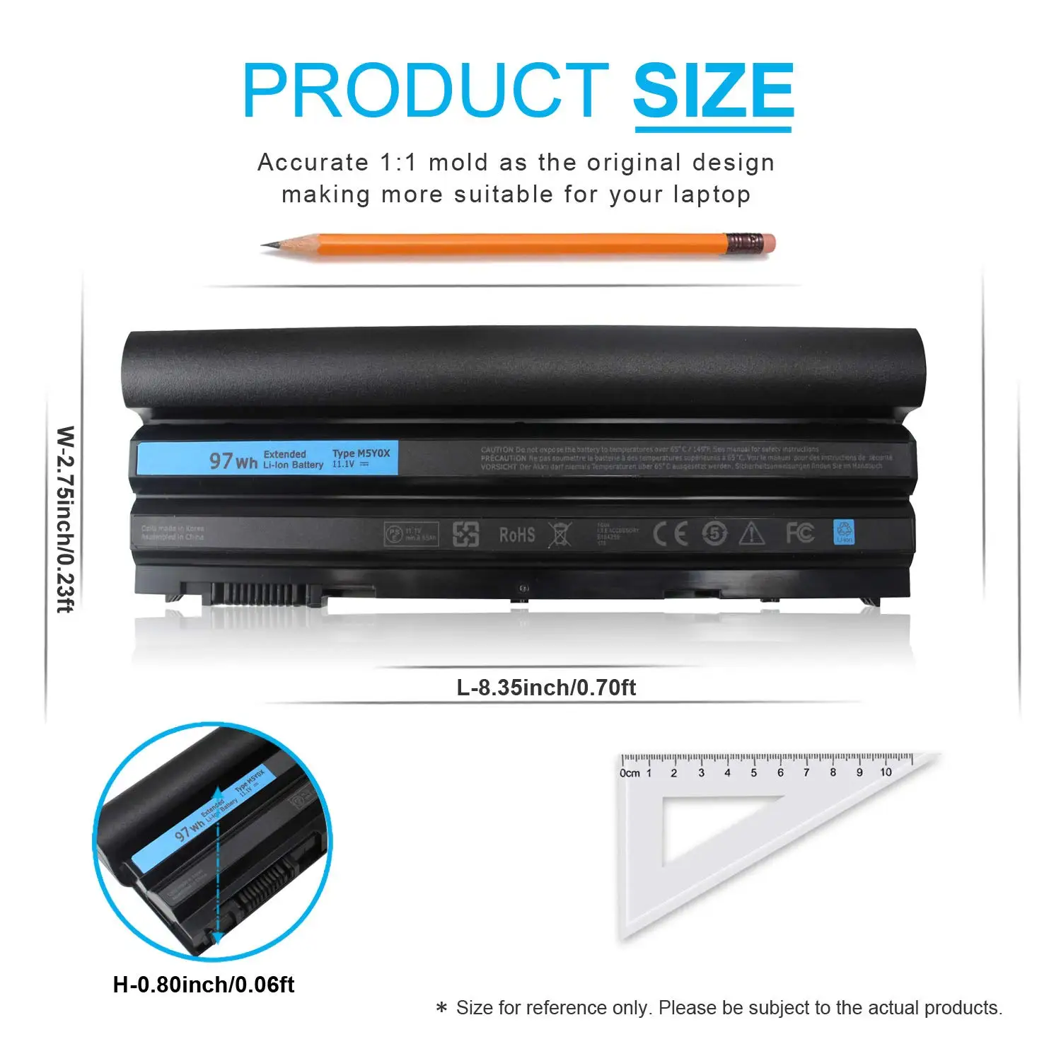 Laptop Battery For Dell Latitude E6430 E5420 E5430 E6420 E6530 E6540 E6440 04NW9 2P2MJ NHXVW M5YOX 8858X 7FJ92