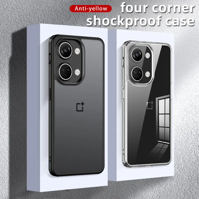 

OnePlus Nord 3 5G CPH2491 Case Shockproof Matte Hard Cover Crystal Clear Case Soft Bumper for OnePlus Nord 3 Nord3 5G CPH2491