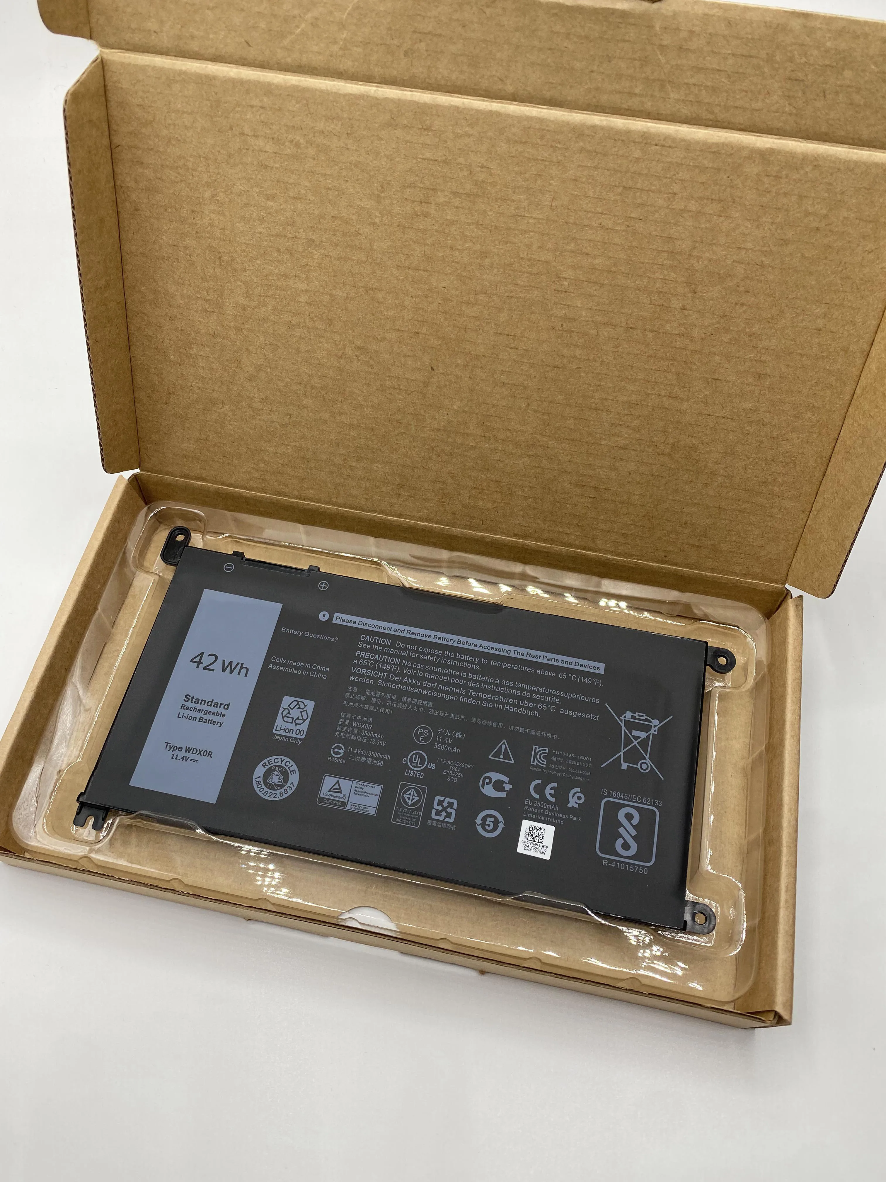 Wdxor-bateria do Portátil para Dell Inspiron 15 7000 7560 5538 5567 5568 P61f 14 7460 5468 7569 7472 7570 7560 Wdx0r T2jx4 3crh3 Novo - Imagem 5