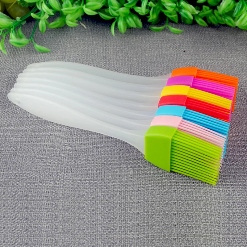 4pcs Home DIY Silicone Cake Baking Brush Tools Bread Oil Cream Cooking Basting Brush Silicon Kitchen Barbecue brush 17CM