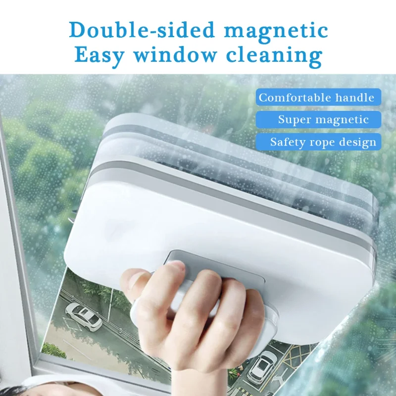

Magnetic Glass Cleaner Glass Double Sided Cleaning Brush Magnetic Window Cleaner Window Duster Household Window Cleaning Tool