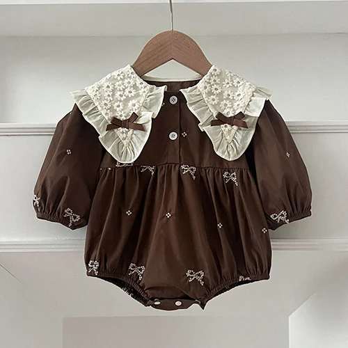 A8025 Brown Romper