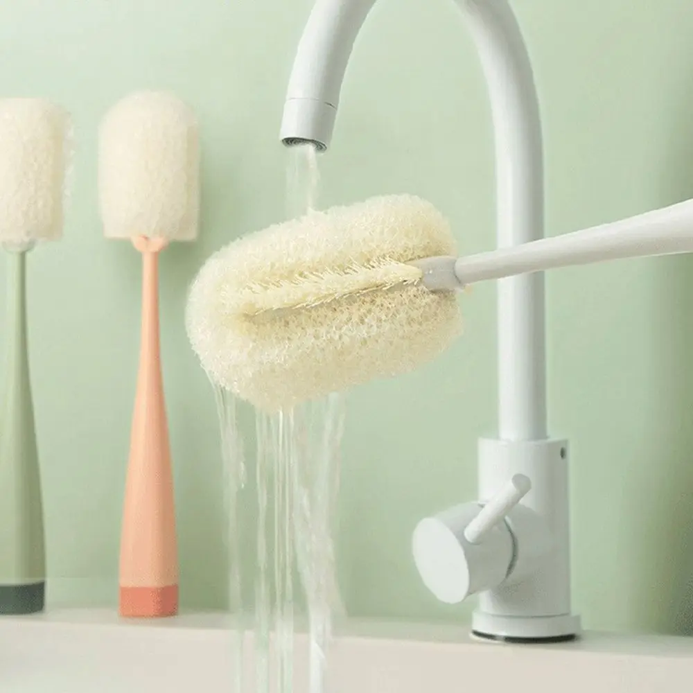 Brush With Handle Extrudable Cleaning Sponge Long Handle Kitchen Tools Baby Bottle Brush Water Cup cleaning brush,bottle cleaning brush,bottle brush,cleaning brush set