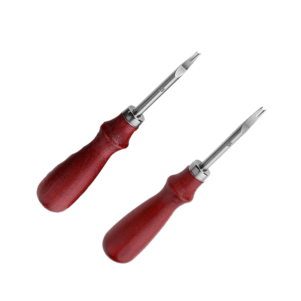 

2 Beveler Steel Skiving Wood Handle Tools Skiver Tool Craft Cutting Tool