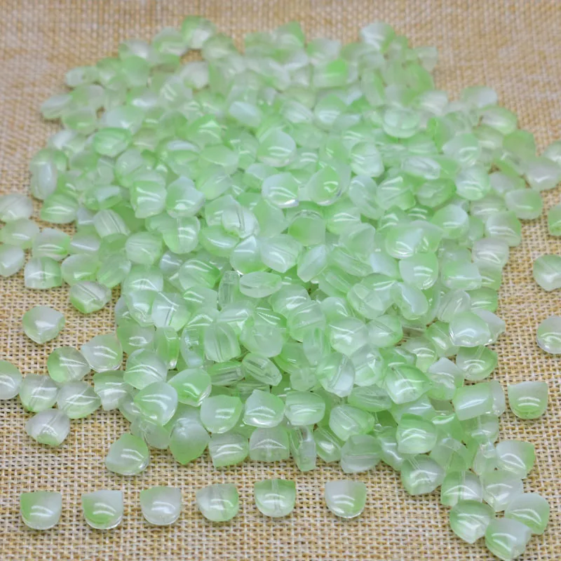 30pcs 9mm Multicolor Glass Tulip Flower Beads