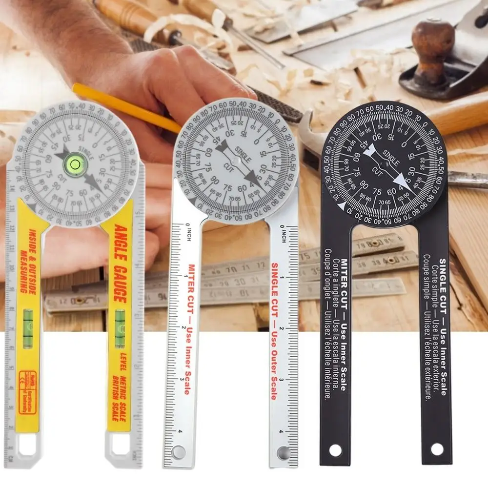 Miter Saw Protractor Abs Angle Finder Level Meter Miter Gauge