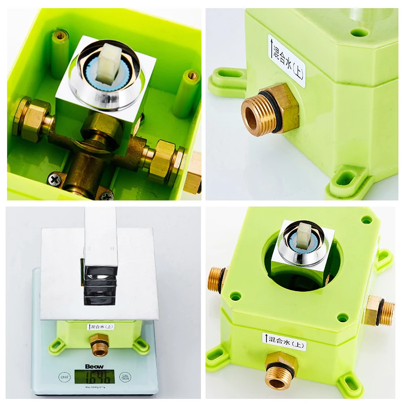 BAKALA Shower Faucet Mixing Valve 1 Ways Concealed Easy-mount Box 1 Handles Brass Concealed Valve Chrome Hot and Cold BR-9915 faucet valve faucet cartridge