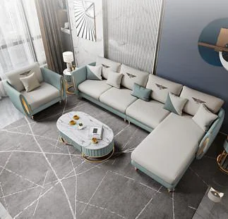 

Hot sale Modern design luxury sofa set living room furniture seater leather soft with best service