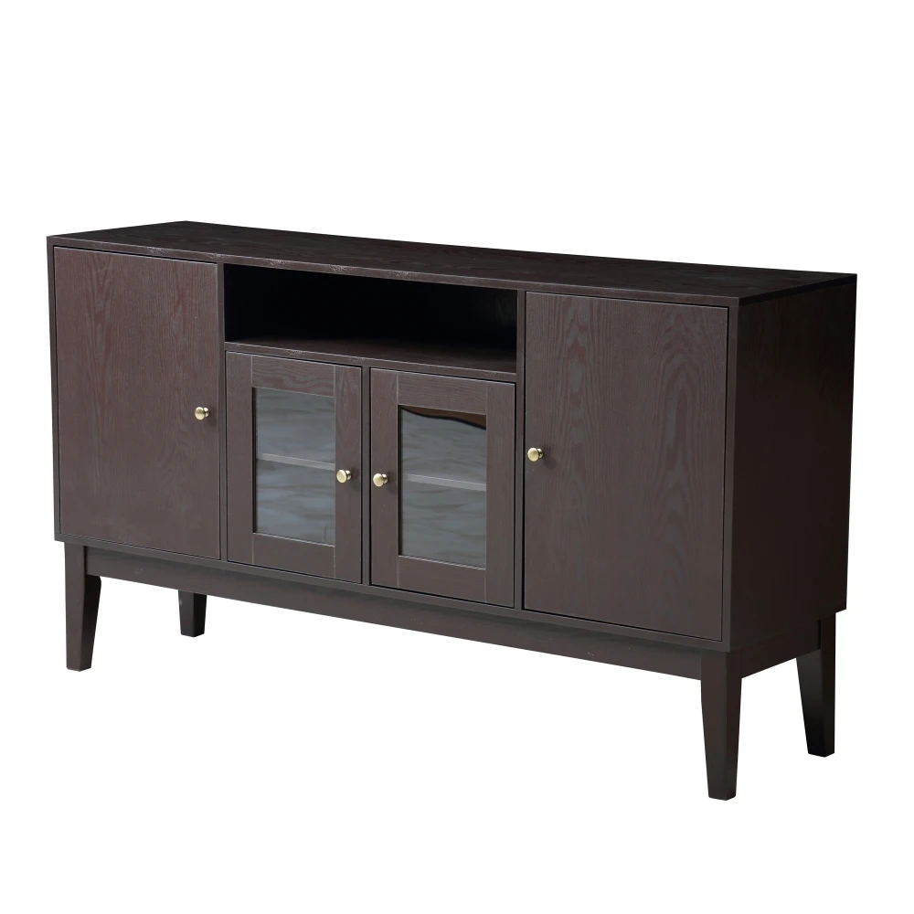 Sideboard Buffet Console Table with Adjustable Shelves - Media Cabinet 6